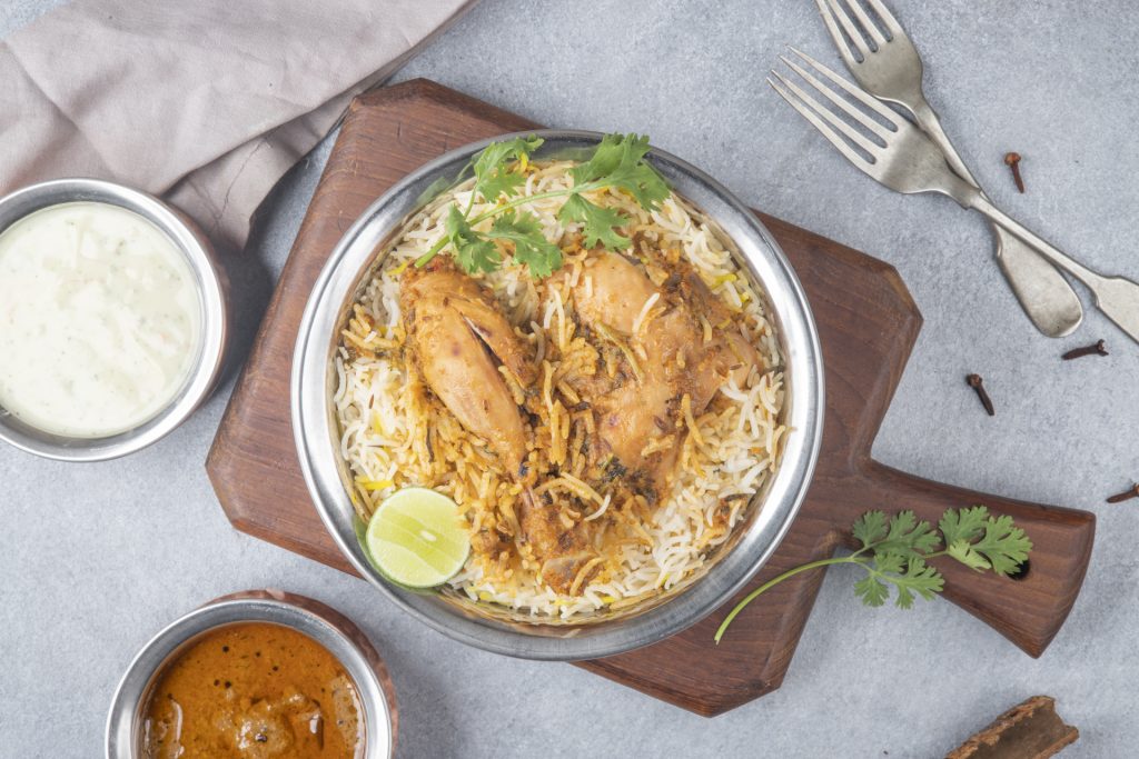 Hyderabadi Chicken Dum Biryani - Hyderabad Fusion Restaurant